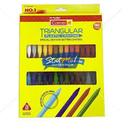 Picture of Camel Triangular Plastic Crayons 26 Colours