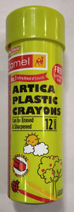 Picture of Camel Artica Plastic Crayons 12 Colours Box