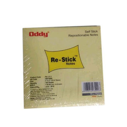 Picture of Oddy Paper Flags (Sticky Notes) : 75 mm X 75 mm - 3'' X 3"(100 Sheets)