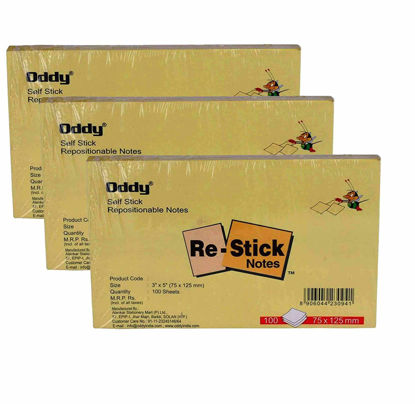 Picture of Oddy Paper Flags (Sticky Notes) : 50 mm X 75 mm - 2'' X 3"(100 Sheets)